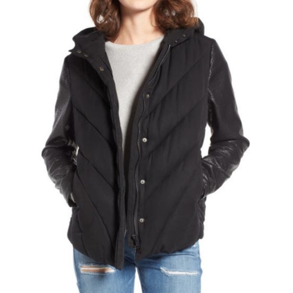 Blank NYC bed fellows black hooded jacket